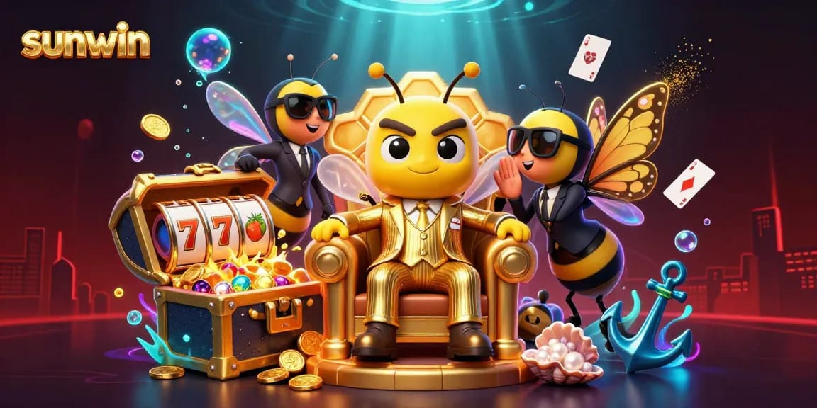 sunwin mob boss casino scene with treasure and lively gambling elements