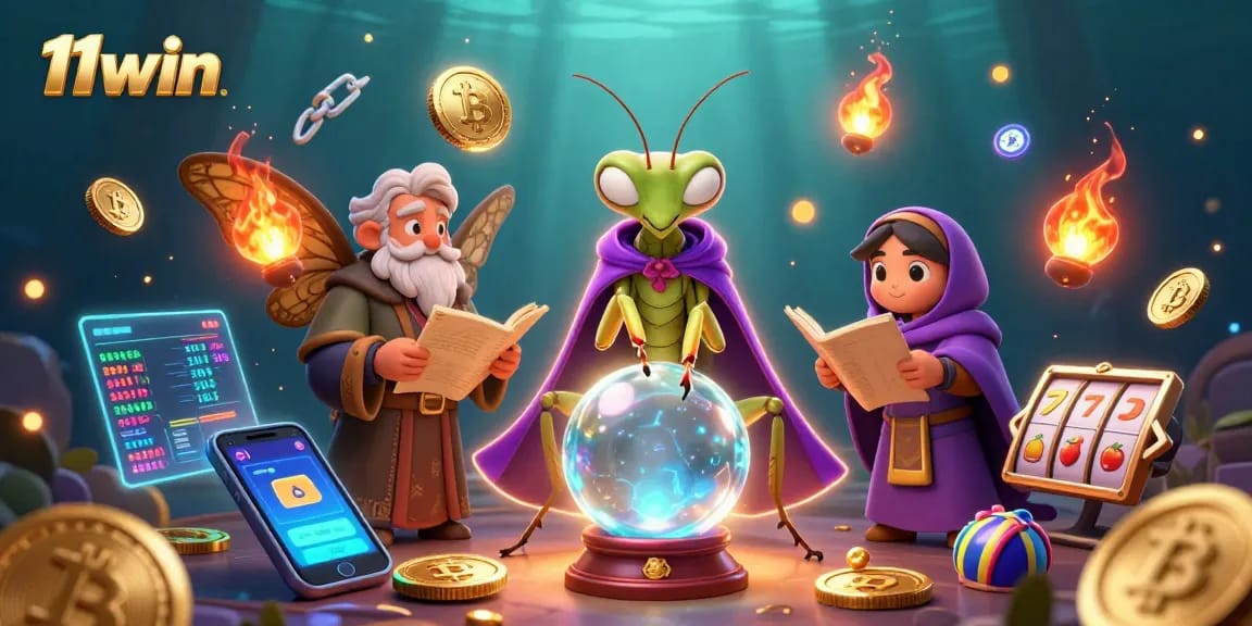 Engage in thrilling casino play at 11win with vibrant slot reels and enchanted characters