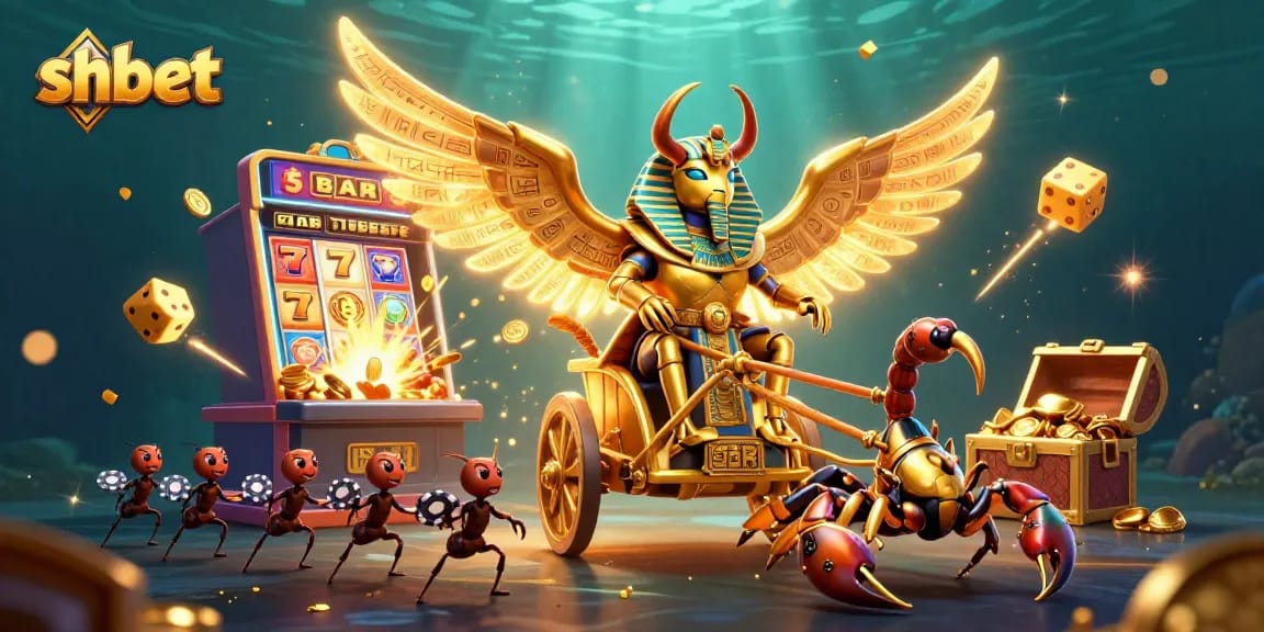 Join the fun at shbet with a vividly illustrated 3D casino scene featuring dynamic characters and exciting game elements.