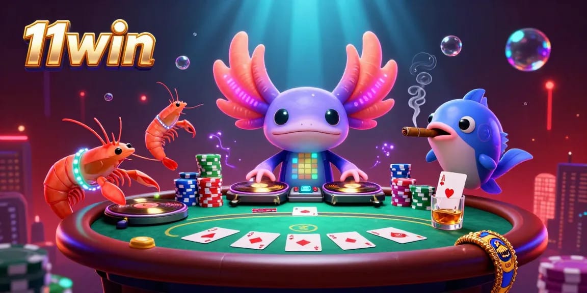 Experience thrilling games at 11win with a vibrant casino atmosphere featuring unique characters and action-packed gaming elements.