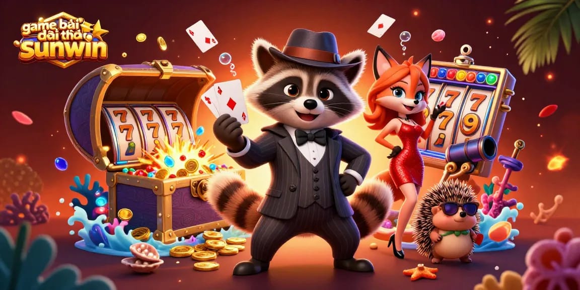 Experience thrilling adventures in game bài đổi thưởng sunwin with charming 3D characters and dynamic casino elements.