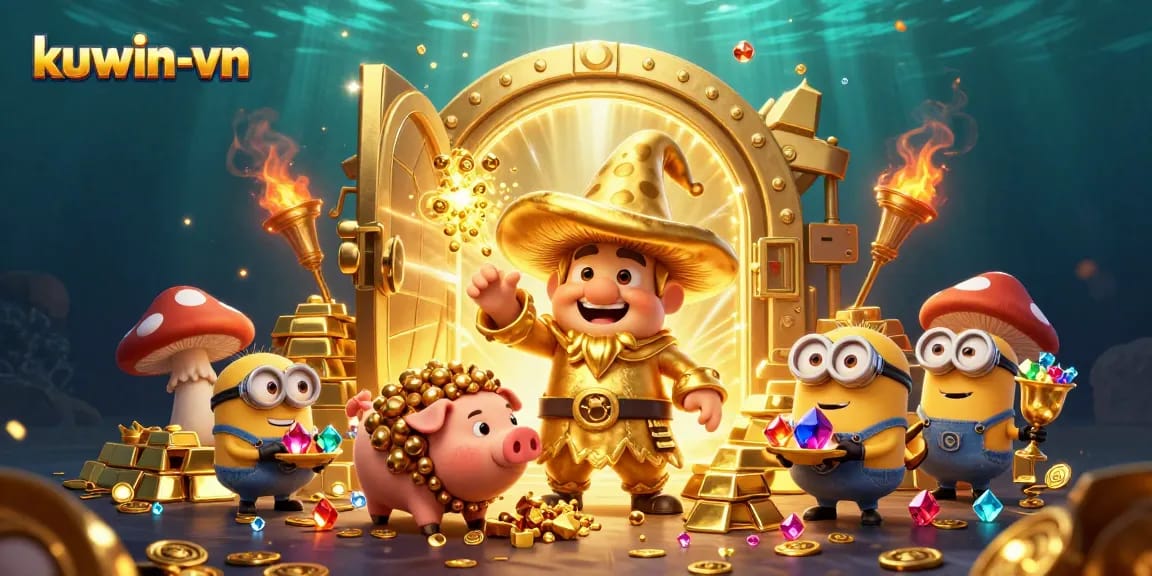 Experience thrilling casino magic at kuwin-vn with magical treasures and gold!