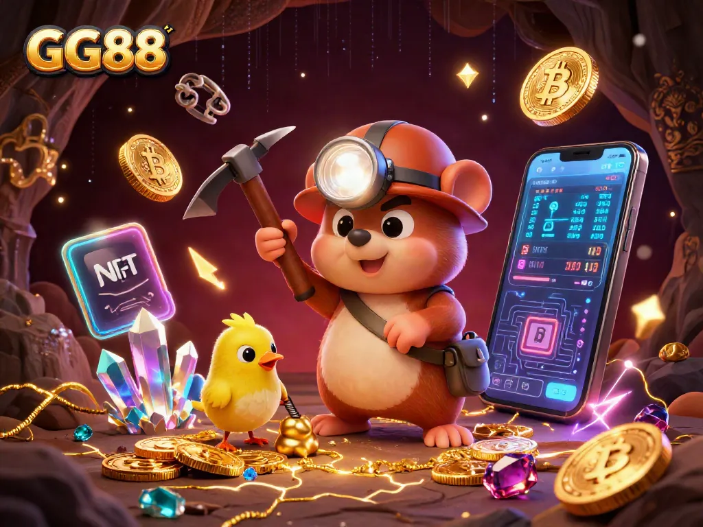 Win exciting rewards at GG88 with a treasure-hunting adventure in a vibrant, dynamic casino scene.